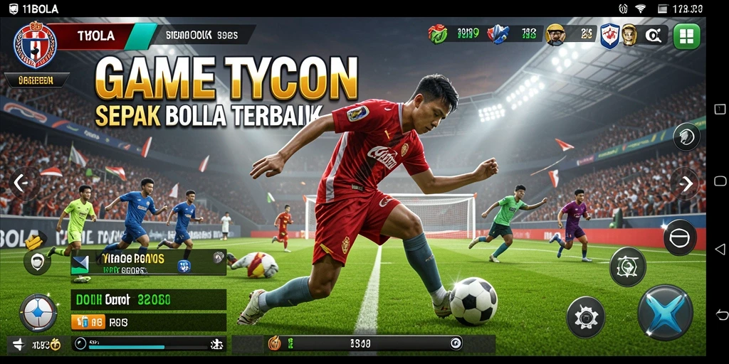 Screenshot gameplay <strong>11BOLA</strong> menampilkan momen seru pertandingan liga.