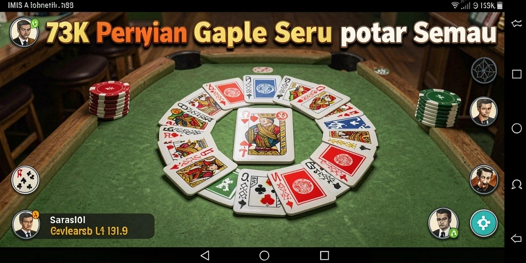 Gameplay Gaple yang menarik dan interaktif di 73K.