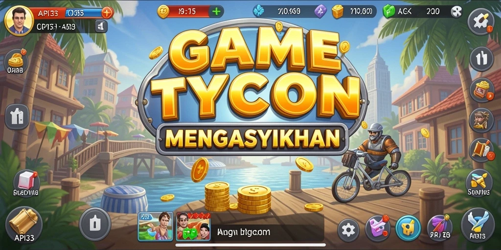 Screenshot gameplay API33 menampilkan pengelolaan usaha yang menarik.