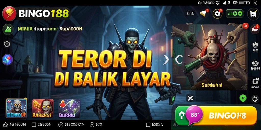 Tangkapan layar gameplay BINGO188 menampilkan suasana mencekam.