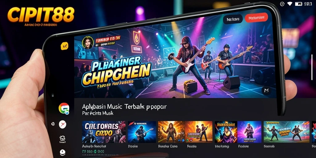 Tampilan gameplay menarik di CIPIT88 dengan berbagai fitur musik.