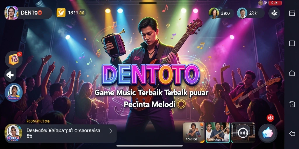 Tampilan gameplay DENTOTO yang penuh warna dan interaktif.