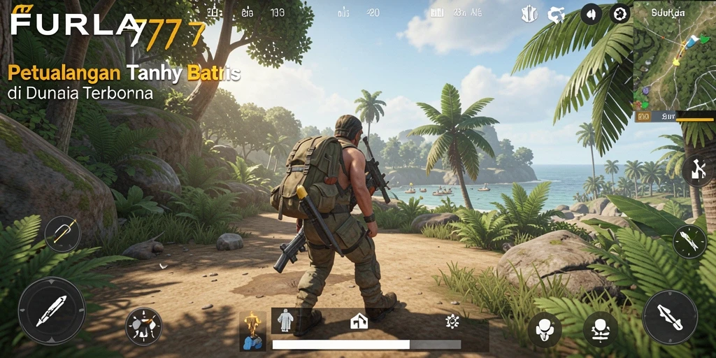 Tampilan menawan gameplay FURLA77 di dunia terbuka.