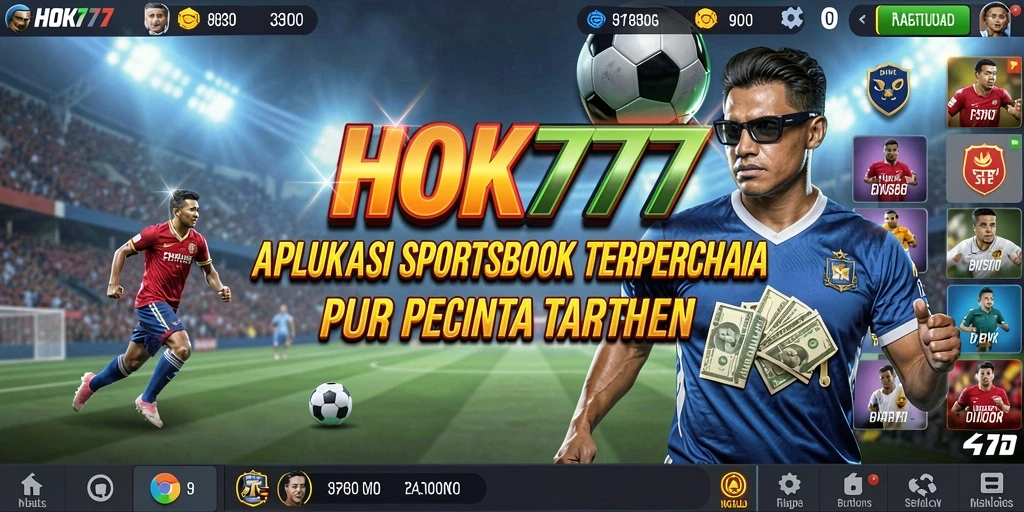 Tampilan utama HOKI777 menampilkan pilihan taruhan olahraga yang beragam.