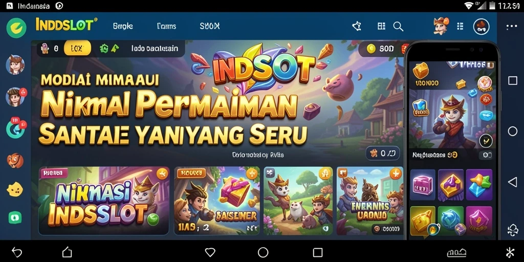 Screenshot menampilkan pengalaman bermain yang seru dan menyenangkan di INDSLOT.