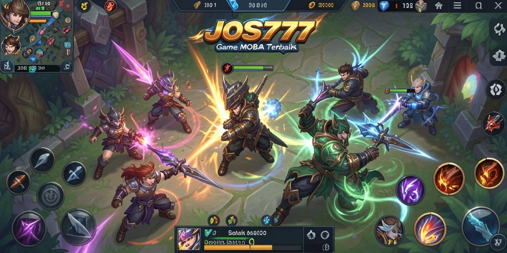 Screenshot gameplay <strong>JOSS777</strong> dengan aksi seru dan strategi tim.