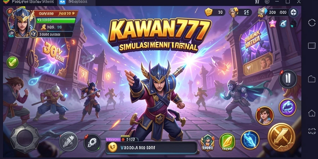 Tampilan screenshot KAWAN777 yang menampilkan aksi gameplay simulasi.