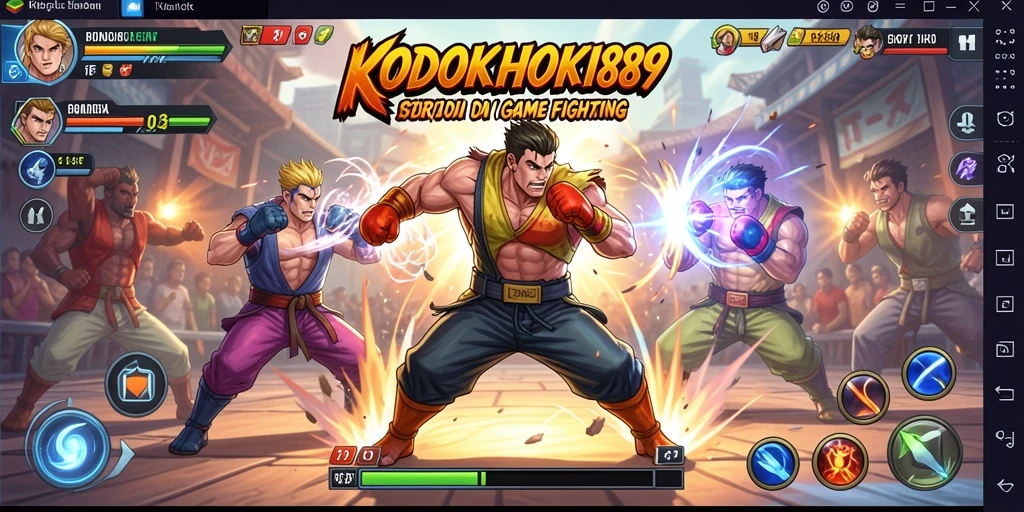 Screenshot gameplay KODOKHOKI889 yang menampilkan pertarungan mendebarkan.