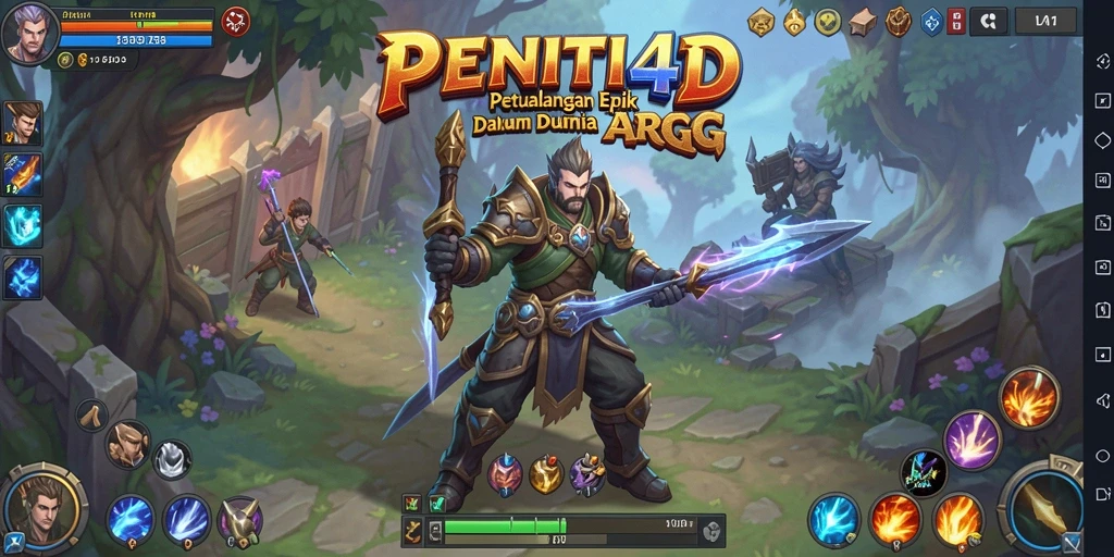 Tampilan gameplay seru dan mendebarkan di PENITI4D.