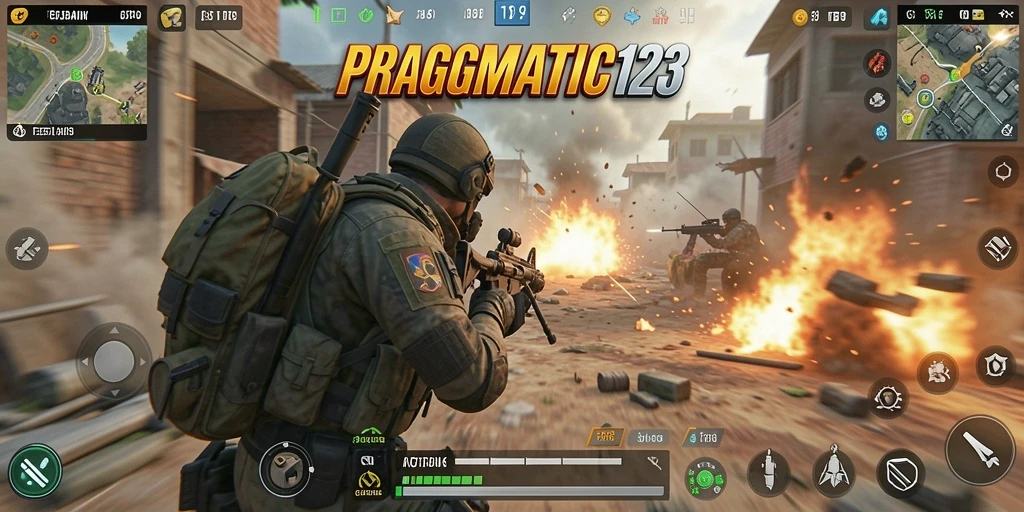 Tampilan aksi mendebarkan dalam gameplay PRAGMATIC123.