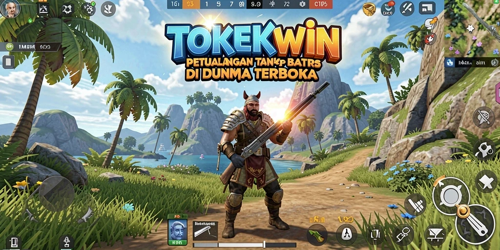 Screenshot gameplay <strong>TOKEKWIN</strong> menampilkan petualangan di dunia terbuka yang menakjubkan.