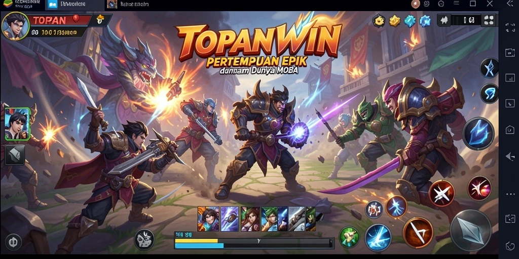 Gameplay MOBA yang seru dan menantang di TOPANWIN.