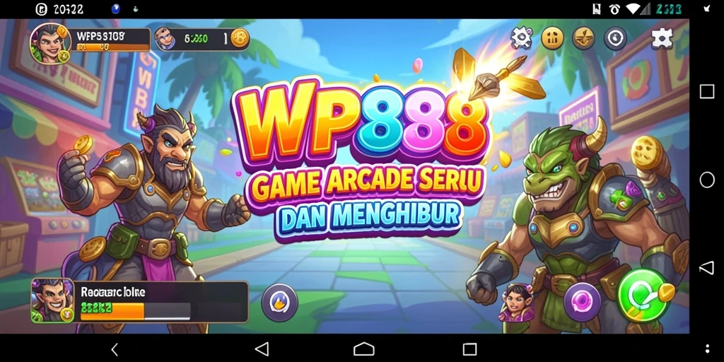 Screenshot gameplay WP888 dengan aksi seru dalam game Arcade.
